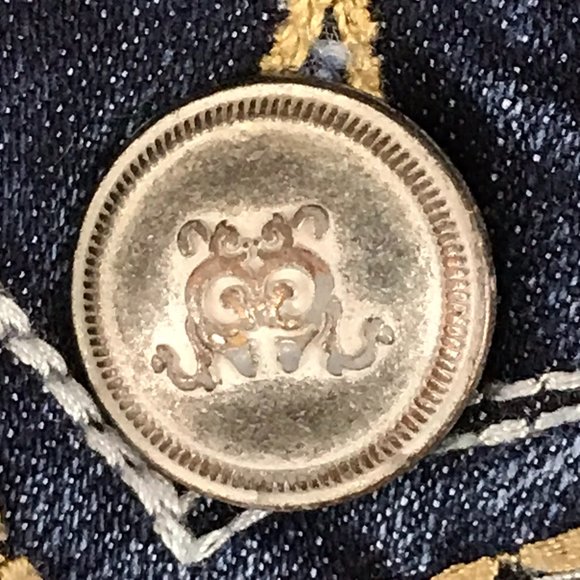 Red Camel Embellished Flap Pocket Skinny Jeans - Picture 7 of 15